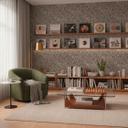 Ikke-vævet tapet Daniel Urban Lines grå beige sort metallic - stribet overfladestruktur