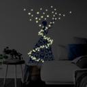 Sticker mural - Lady with Butterflies + sticker fluorescent