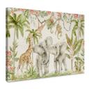Lienzo Animales en la selva tropical - UN Designs