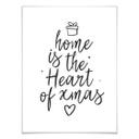 Póster "Corazón de Navidad