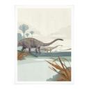 Póster Marrón - Diplodocus