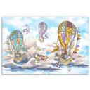Canvasbillede, Farverige balloner
