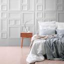 3D-tapet med rammemotiv hvid - non-woven tapet geometrisk - tapet i moderne stil