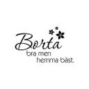 Borta bra men hemma bäst