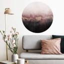 Sticker mural rond Fredriksson - Ciel rose