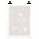 Póster de Navidad - Copos de nieve - Orara Studio