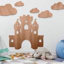Decoración en madera de caoba - Castillo