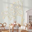 Panel mural de madera XXL árbol con corazones - álamo