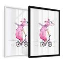 Poster Hagenmeyer - Lama avec le vélo