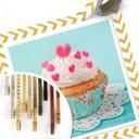 Poster - Hearts on Cupcake