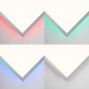 Deckenleuchte Alba, silber, weiß, 39,5 x 39,5 cm, Metall Panel