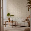 COSMOPOLITAN jungletapet beige creme - botanisk Ikke-vævet tapet med blade