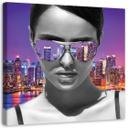 Canvasbillede, Pop art-kvinde i New York