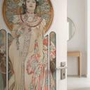 Moët and Chandon Dry Imperial dørfilm - Mucha - Selvklæbende dørdekoration