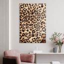 Glasbillede - Vild leopard - Dyreprint - Tunaboylu