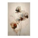 Tekstil plakat tørrede blomster - forgængelighedens elegance - Treechild