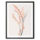 Póster Cerezos en flor color melocotón - Kubistika