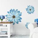 Sticker mural Marguerite - Bleu