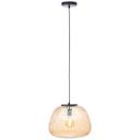 Pendelleuchte Junis, braun, 184 x 35 cm, Glas Pendelleuchte