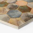 Hexagone - Bois Fredriksson - Marbre et nacre