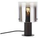 Tischleuchte Benett, braun, 26 x 15 cm, Glas Tischlampe