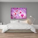 Canvasbillede, Abstraktion af orkidéblomster