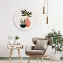 Tableau sur alu-Dibond rond Kubistika - Scandinavian Still Life