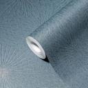 Papel pintado diseño circular azul papel pintado tejido-no tejido papel pintado moderno para el salón
