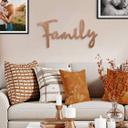 3D letras de madera Familia - madera de caoba