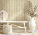 non-woven tapet med korkflettet look beige tekstil look