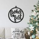 Decoración navideña de pared - Adorno navideño Feliz Navidad - Decoración acrílica