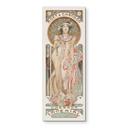 Billede Mucha - Moët and Chandon: Dry Imperial panorama – print på aluminium