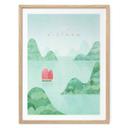 Póster Bahía de Halong en vacaciones en Vietnam - Rivers