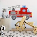 Sticker mural - Camion de pompier