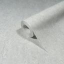 Papel pintado de tejido-no-tejido con textura ligera mate, aspecto de hormigón blanco, gris