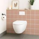 Azulejos Adhesivos filigrana en espiga - rosa oscuro - lote de 12