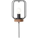 Wandleuchte rosalie, braun, 27 x 20 cm, Holz Wandlampe