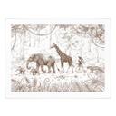 Póster del desfile de la selva con animales - Kikki Belle