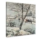 Lienzo Pissarro - Paisaje invernal cerca del Mont-Foucault