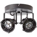 Spotrondell Josefine, Schwarz, ⌀20 cm, Metall Deckenspots, dimmbar