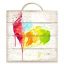 Cuadro de madera Buttafly - Heart World - 40x41,5 cm