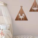 Decoración en madera caoba - Tipi - Liebre
