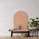 Wallsticker Rund bue ferskenfarvet