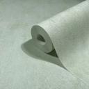 Papel pintado de tejido-no-tejido con aspecto de hormigón verde usado aspecto liso 
