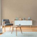 3D tapet cirkelmønster beige orange - Ikke-vævet tapet struktureret varm moderne