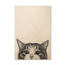 Cuadro de madera Gato curioso - Korenkova