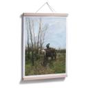 Póster Malva - Madera de colección