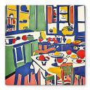 Glasbillede - I køkkenet - Inspireret af Matisse - Zamart