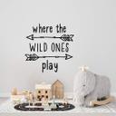 Wallsticker Where the wild ones play