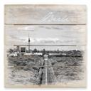 Holzbild Der Himmel über Berlin